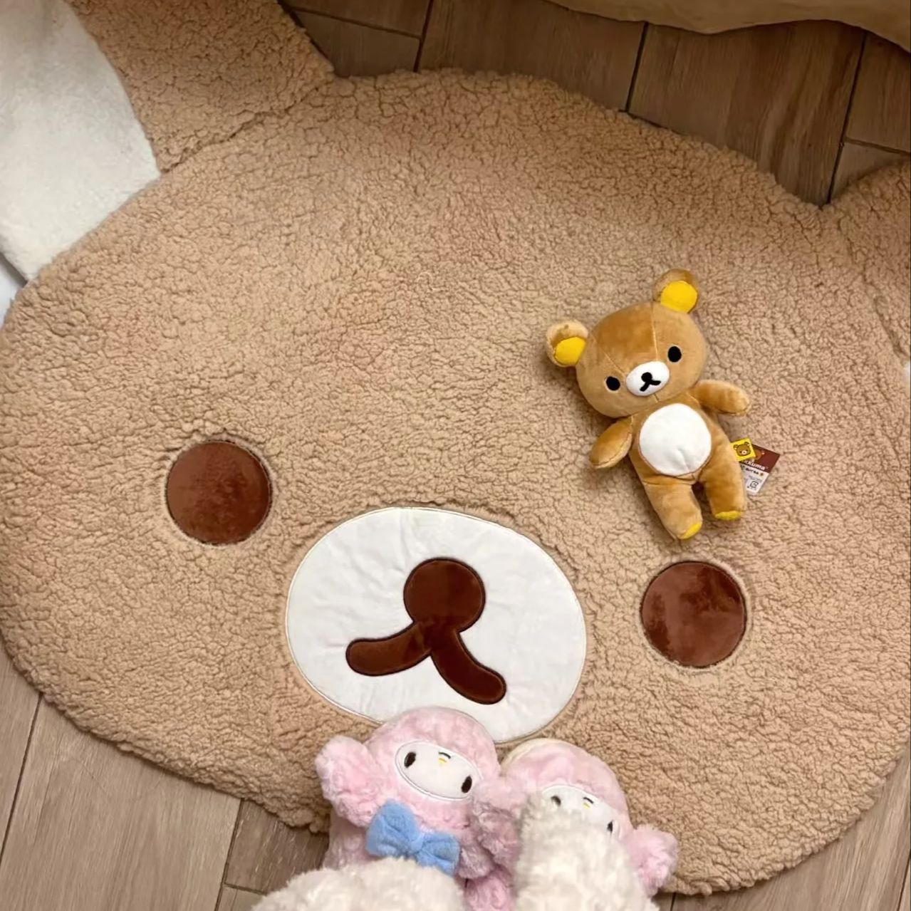 Home Bathroom Carpet - Cartoon Rilakkumas Plush Rug Kawaii Korilakkuma