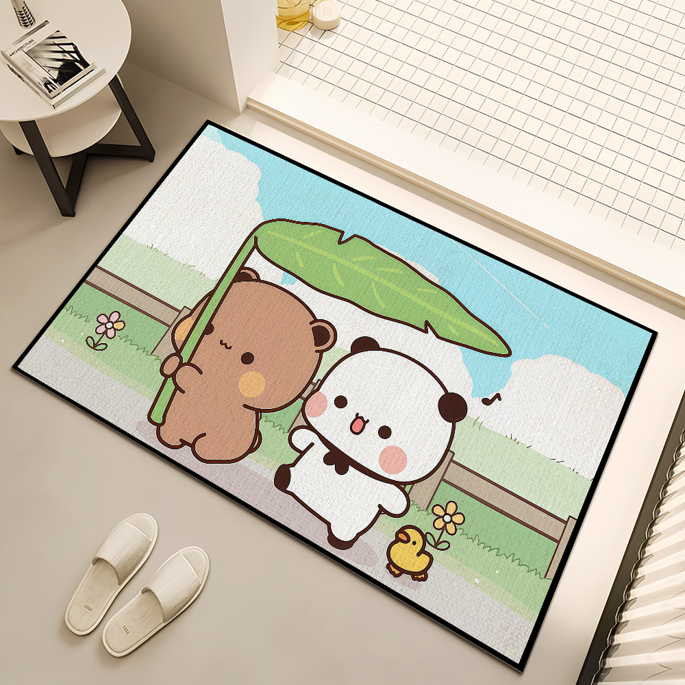 Home Bathroom Carpet - kawaii cartoon art bear d-dudu b-bubu