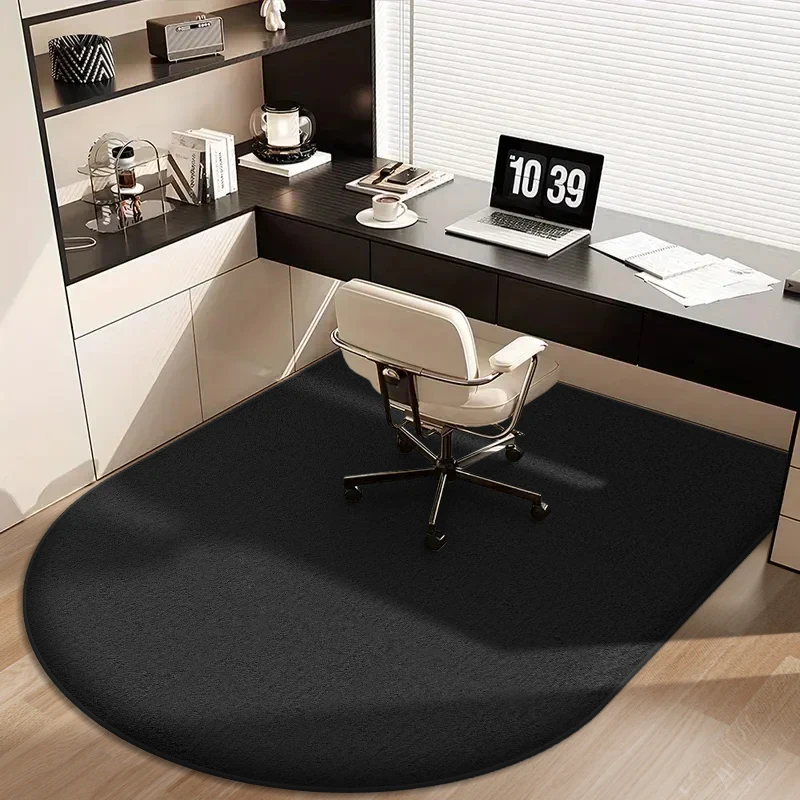 Home Bathroom Carpet - Solid Color Computer Chair Mat Flannel
