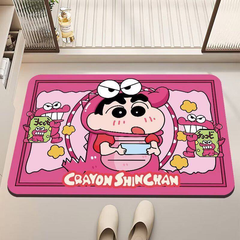 Home Bathroom Carpet - Crayon Shin-Chan Cartoon Diatomaceous Earth Bath