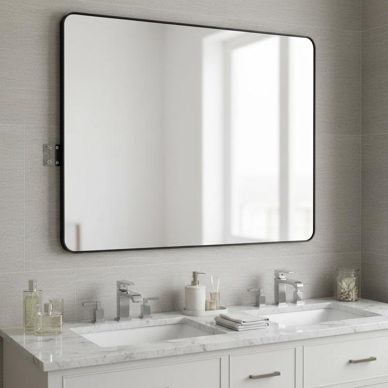 Home Hardware Bathroom Accessories - Framed Wall Mirror 36