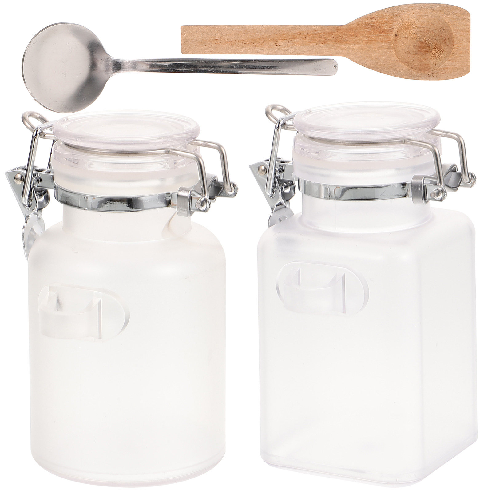 Bath Salts Jar - 2Sets Exquisite Craftsmanship Bath Salt Bottle