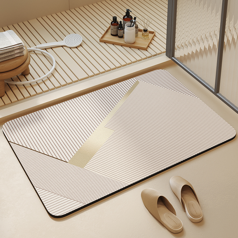 Home Toilet Bathroom Design - VIKAMA Bathroom U-Shaped Toilet Floor Mat