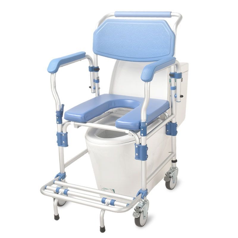 Home Bath - Foldable Home Shower Commode Chair Indoor