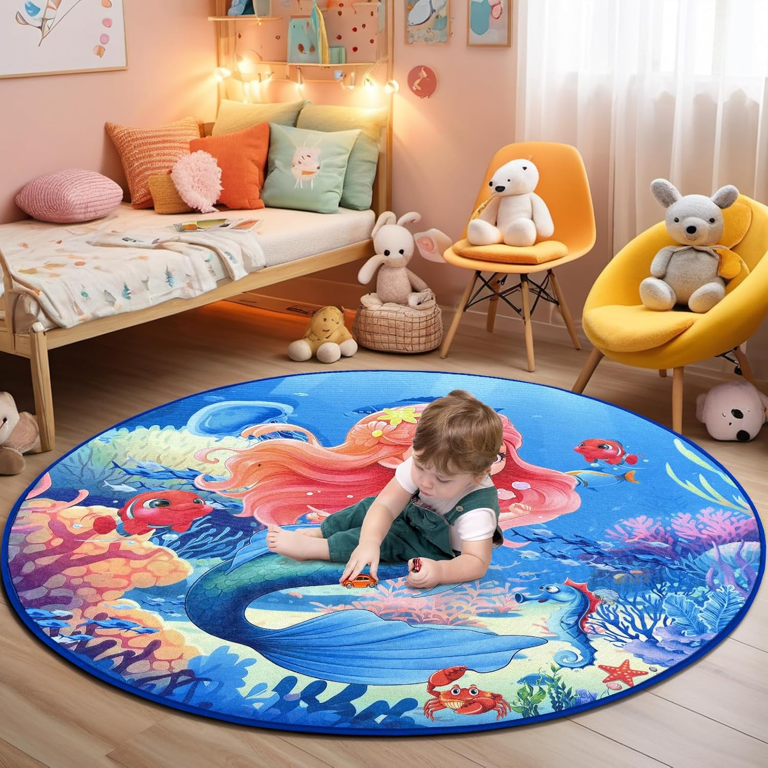 Mermaid Underwater Scene Round – Home Bathroom Scene recenzja i cena
