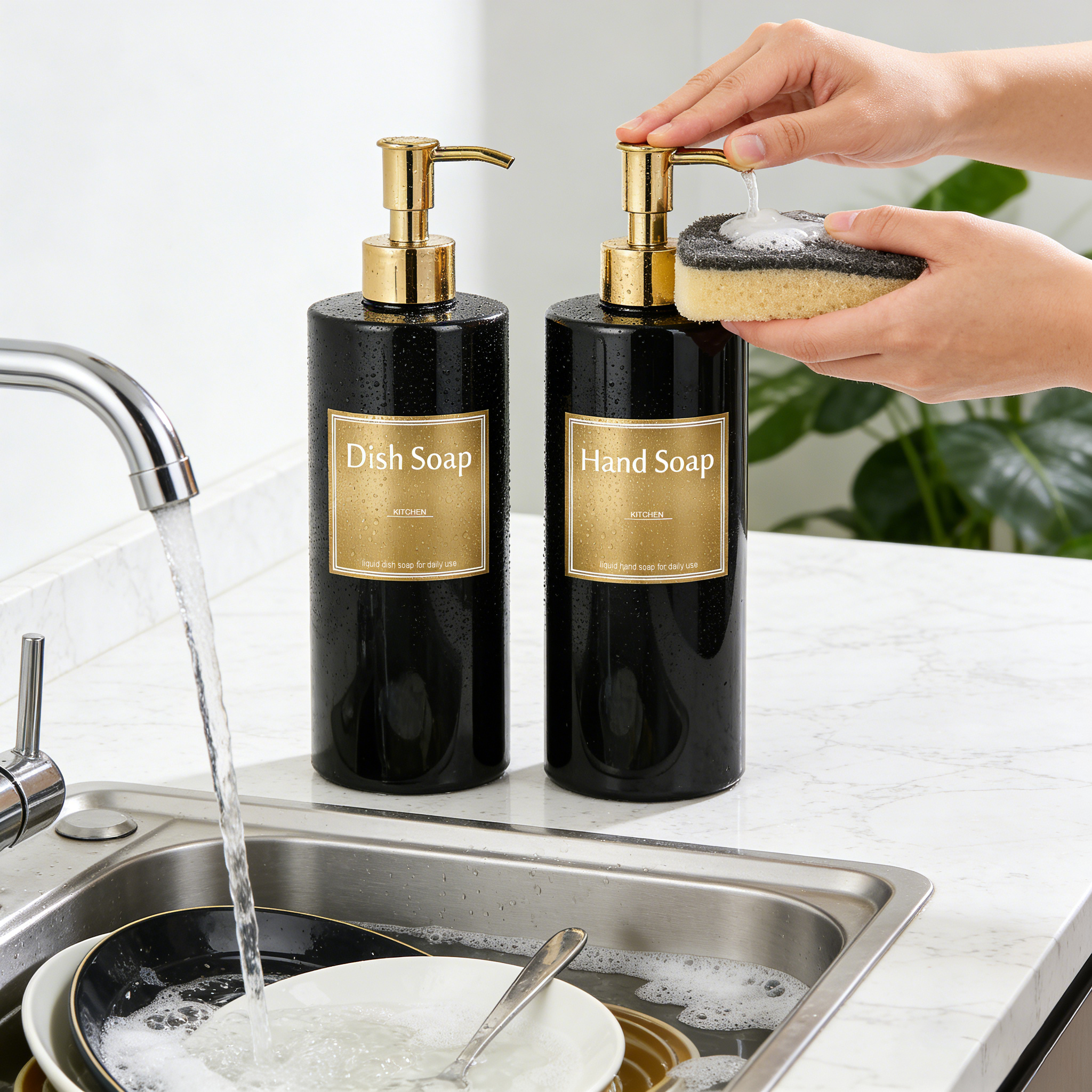 Black Gold Refillable Soap Dis – Home Bathroom Soap Dispenser recenzja i cena