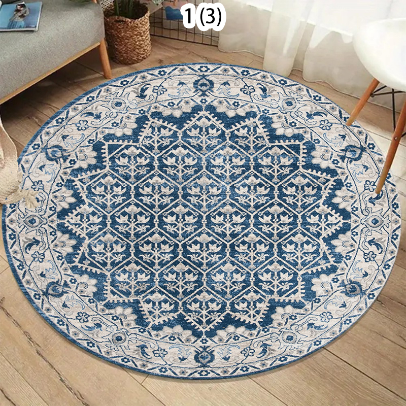 Boho Round Rug Non-Slip Retro  – Home Toilet Bathroom Design recenzja i cena