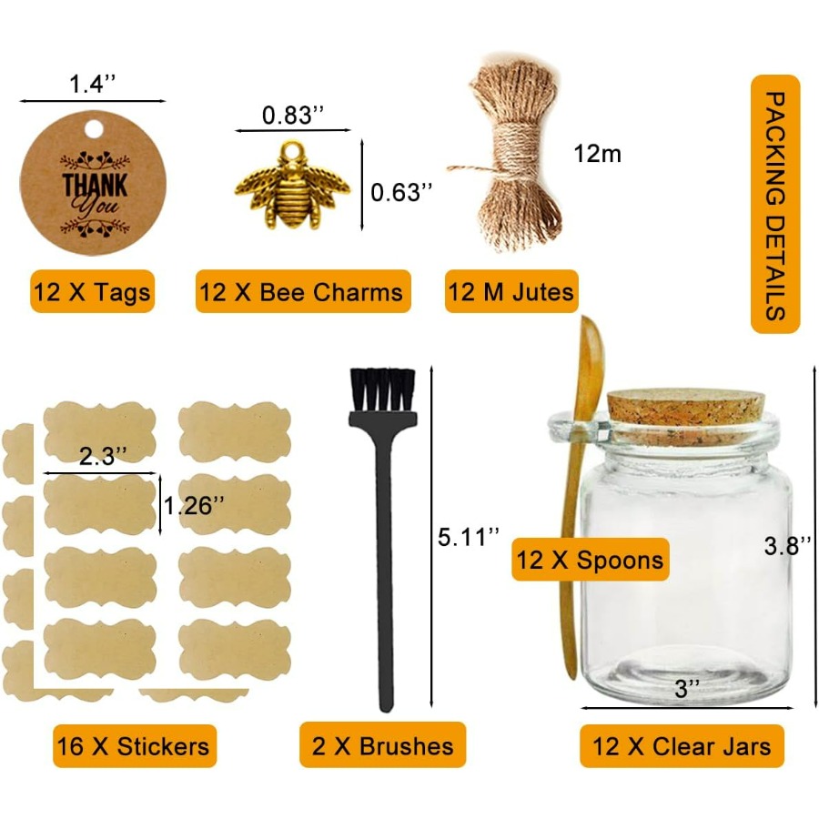 Glass Sugar Scrubs Jars, Bath  – Bath Salts Jar recenzja i cena