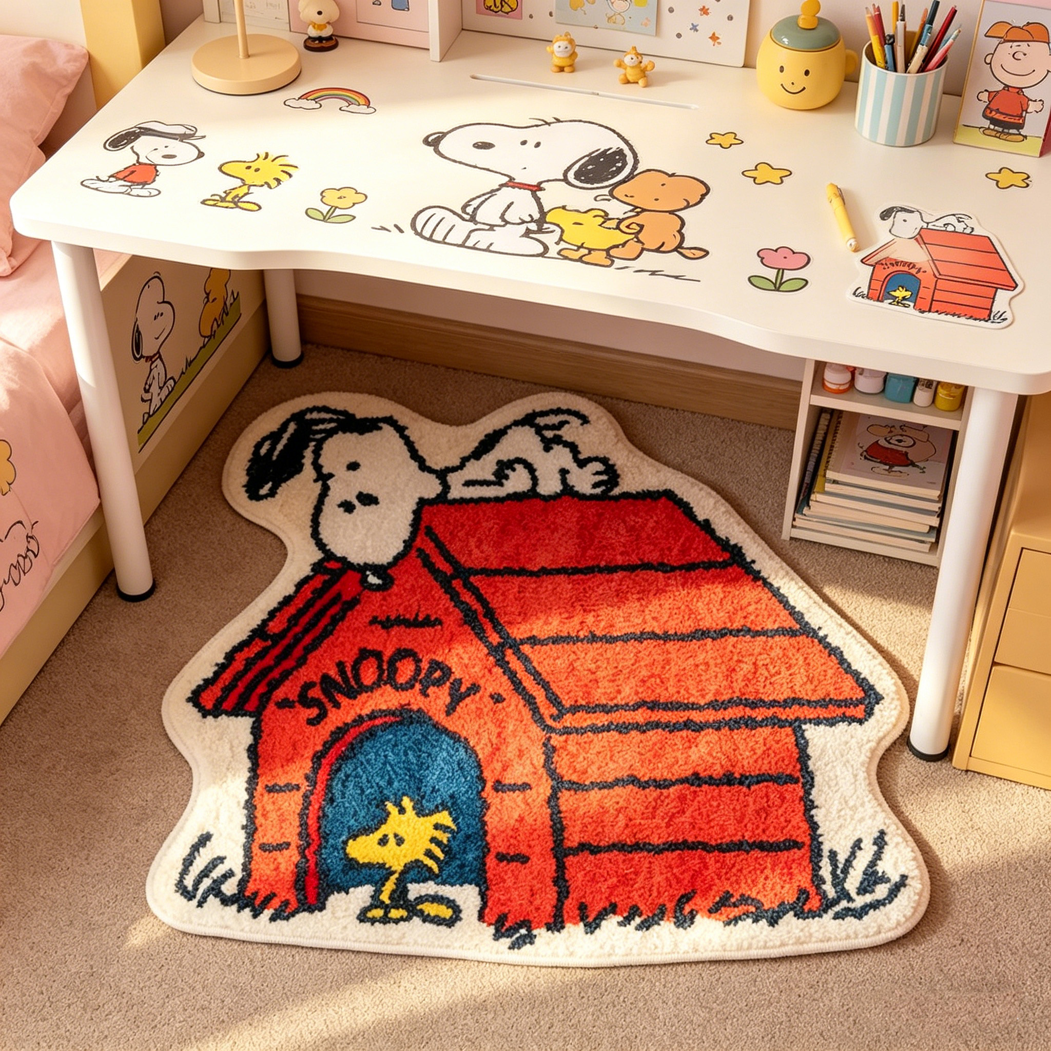 Cute Cartoon Snoopy House Shap – Home Bathroom Mats recenzja i cena