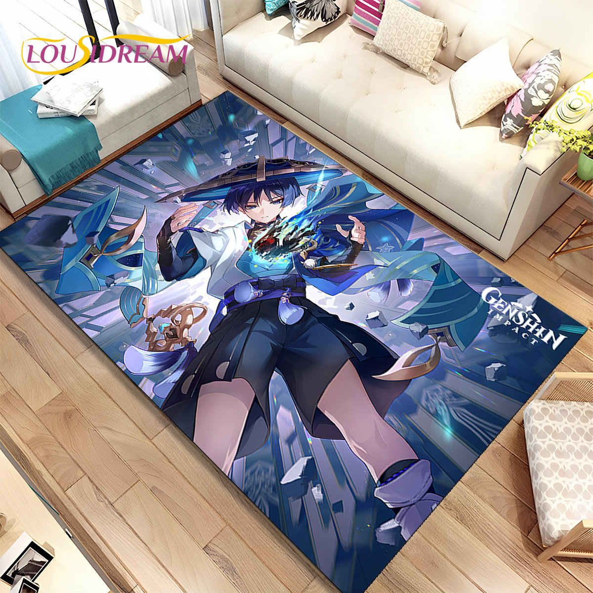 Genshin Impact Cartoon Game Ar – Home Bathroom Carpet recenzja i cena