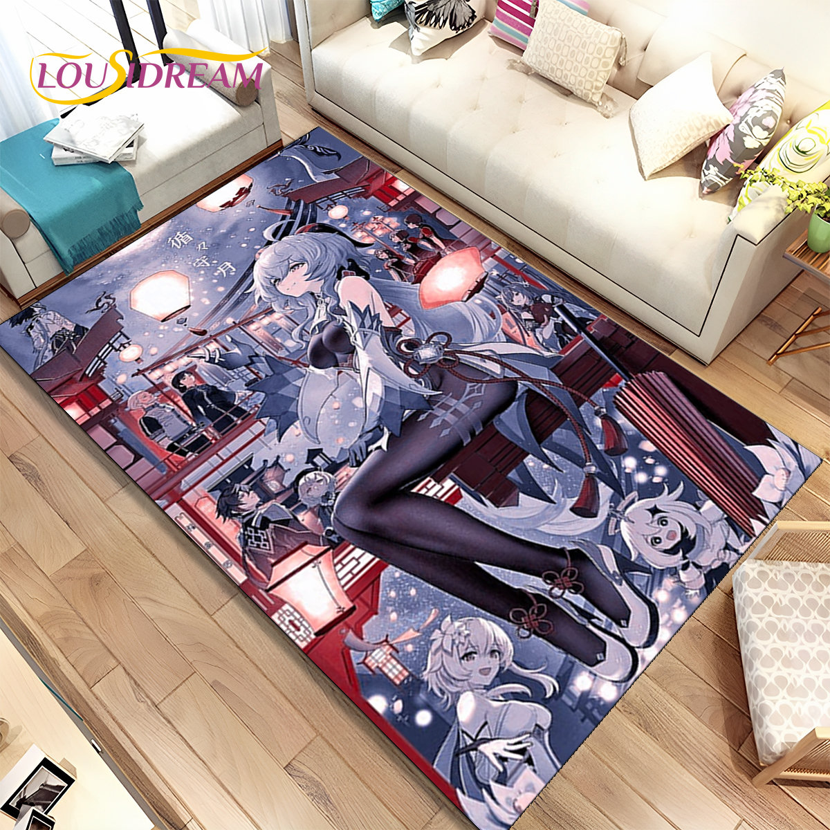 Genshin Impact Cartoon Game Ar – Home Bathroom Carpet recenzja i cena