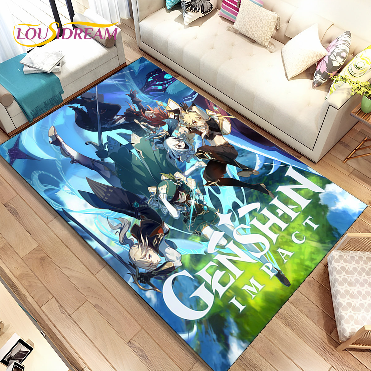 Genshin Impact Cartoon Game Ar – Home Bathroom Carpet recenzja i cena
