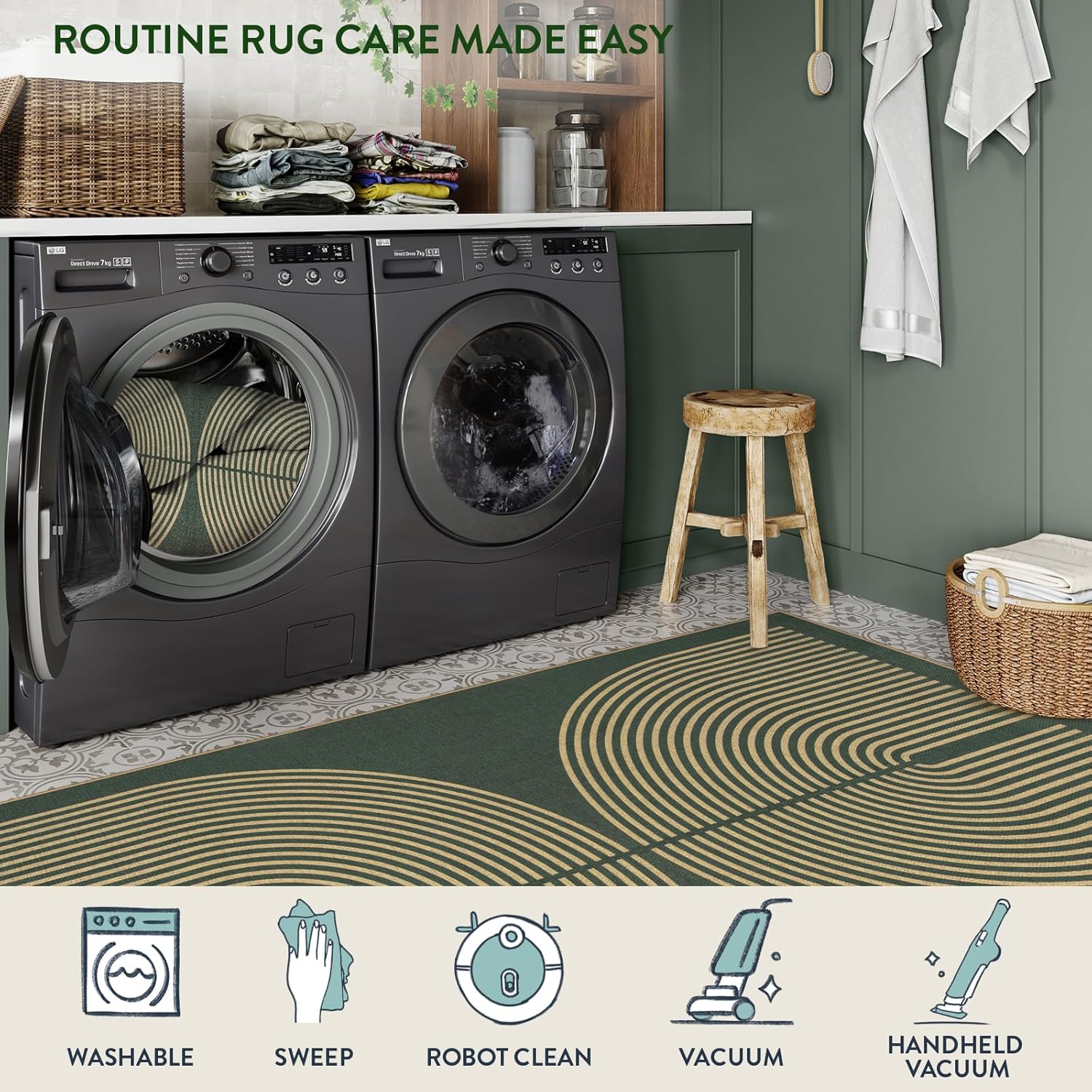 VIKAMA Simple And Retro Line L – Home Bathroom Carpet recenzja i cena