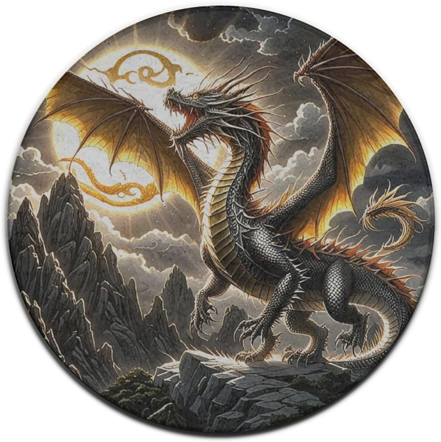 Majestic Dragon Round Rug Fant – Home Bathroom Scene recenzja i cena
