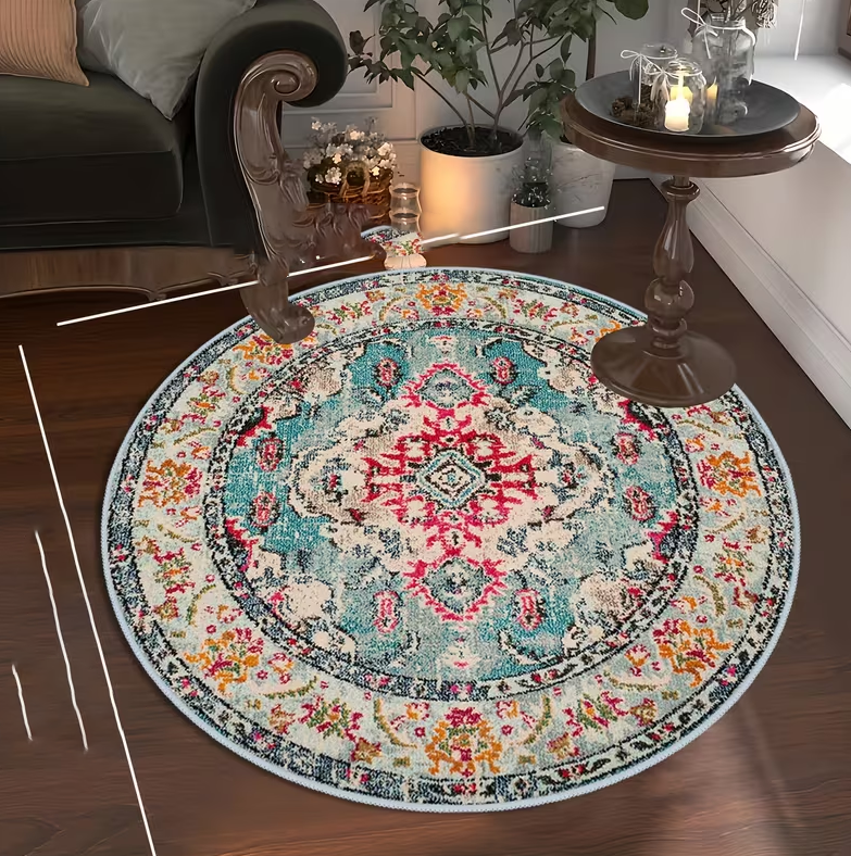 Traditional Geometric Round Ma – Home Toilet Bathroom Design recenzja i cena