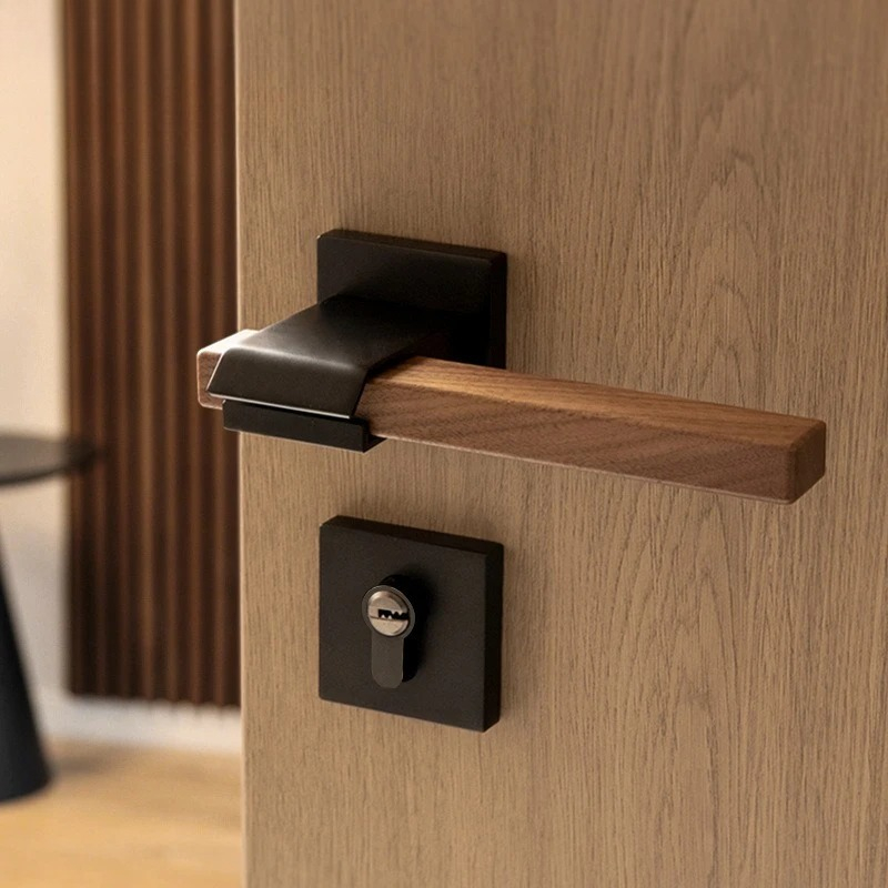 Walnut Door Handle Indoor Meta – Home Hardware Bathroom Accessories recenzja i cena