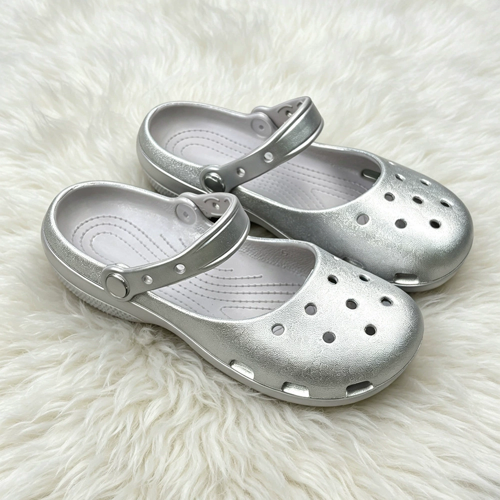 Summer New Silver Slip-on Clog – Home Bath recenzja i cena