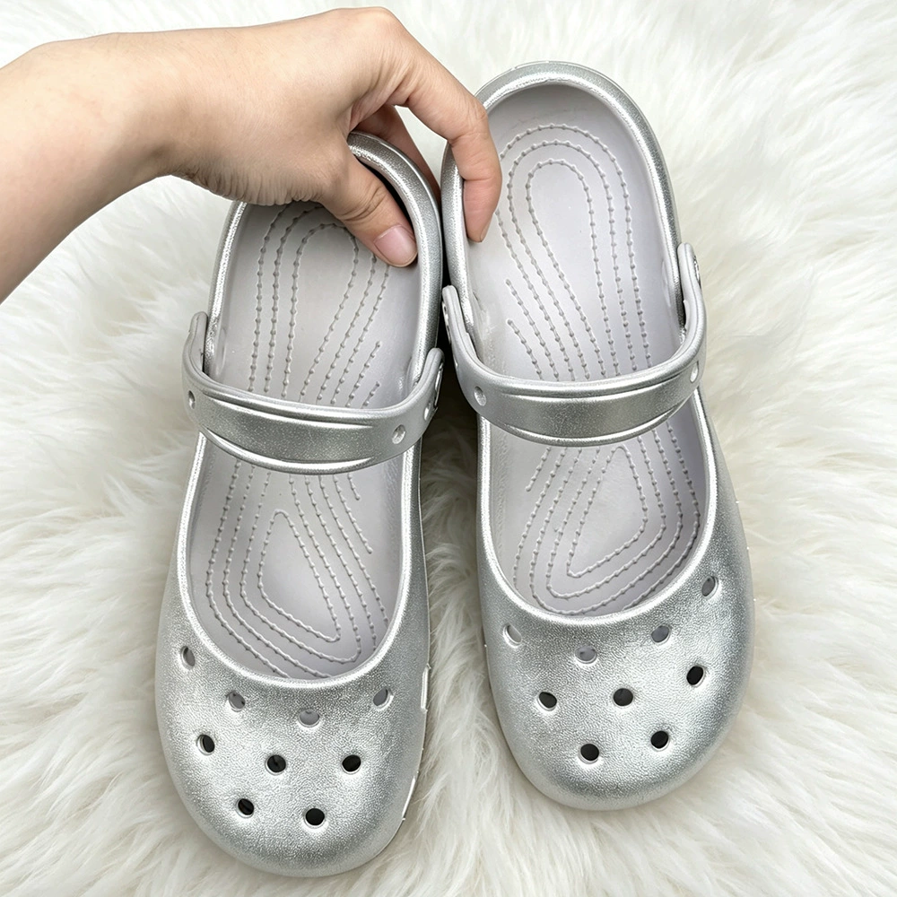 Summer New Silver Slip-on Clog – Home Bath recenzja i cena