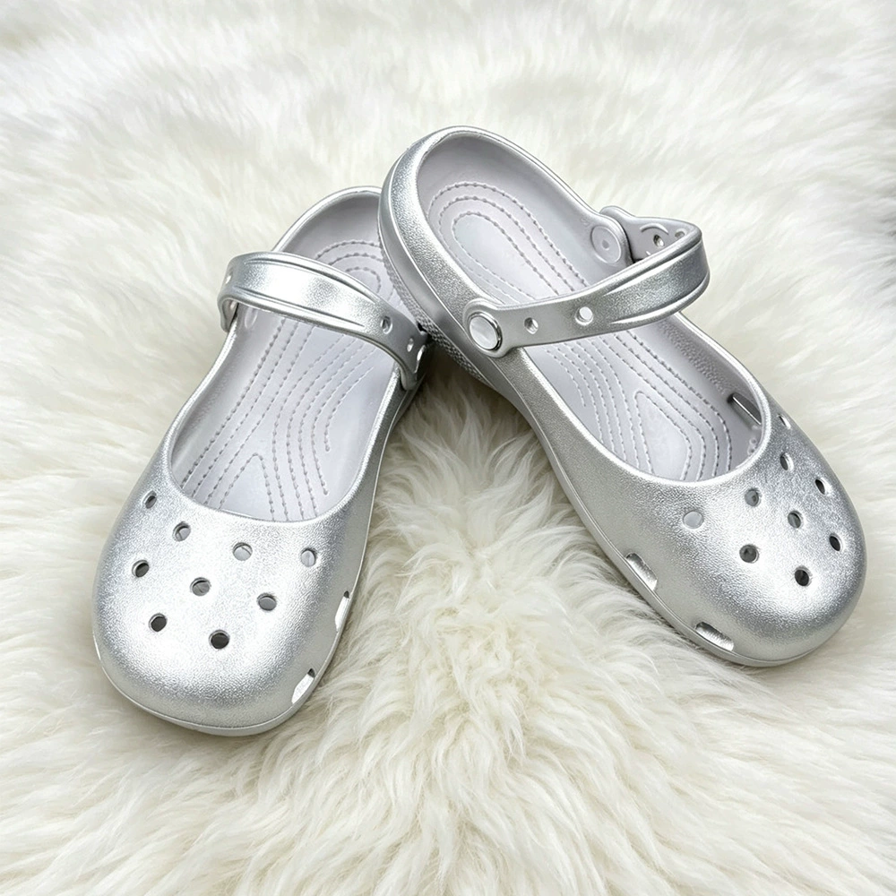 Summer New Silver Slip-on Clog – Home Bath recenzja i cena