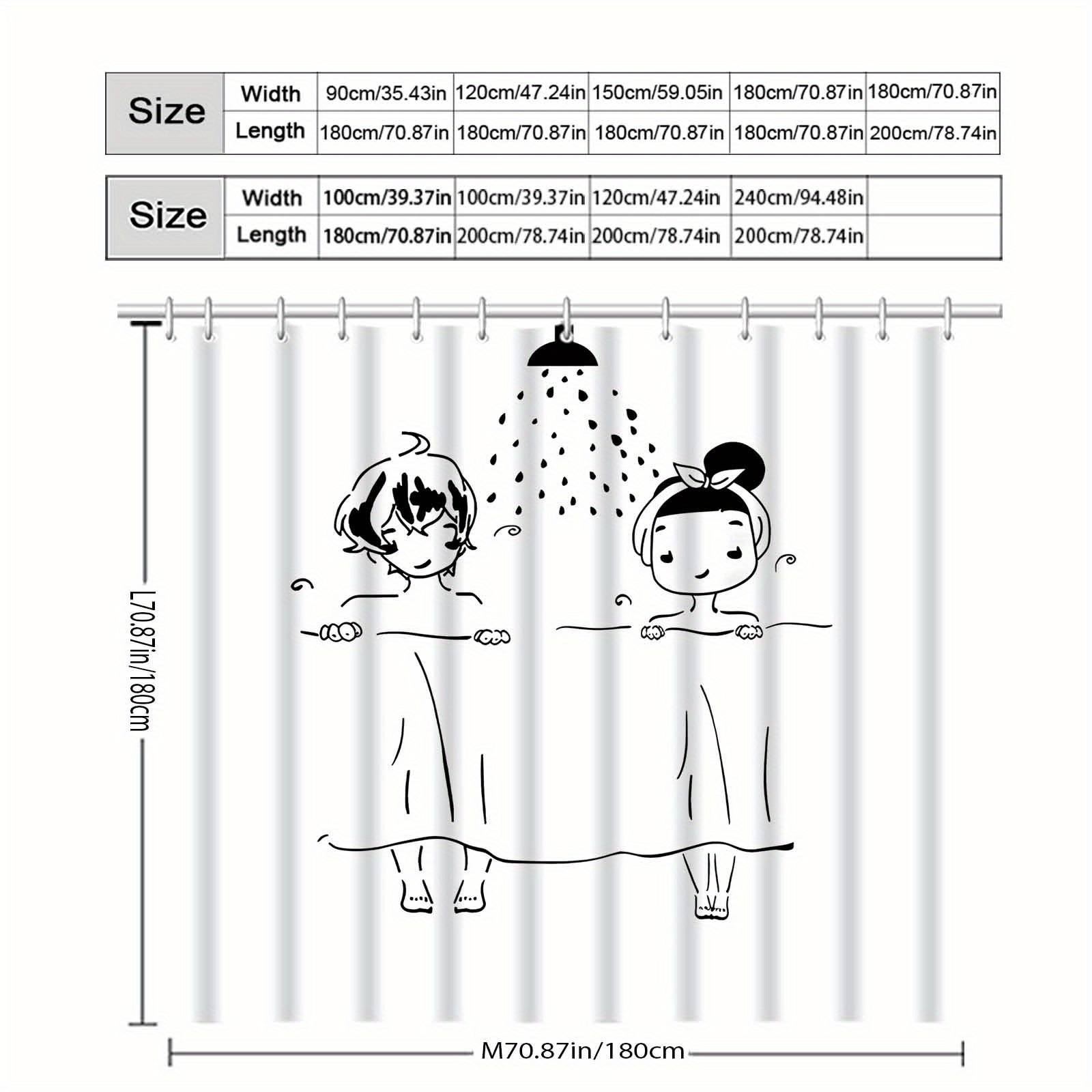 Shower Curtain 1pc Modern Mini – Home Bathroom Scene recenzja i cena