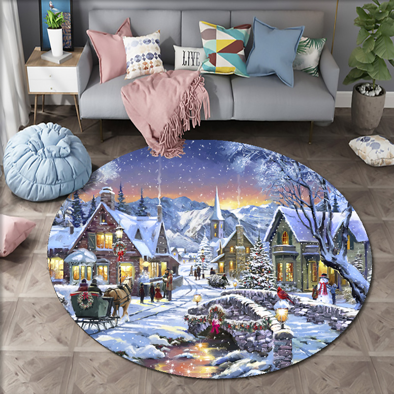 Christmas Woods Snow Scene Car – Home Bathroom Scene recenzja i cena