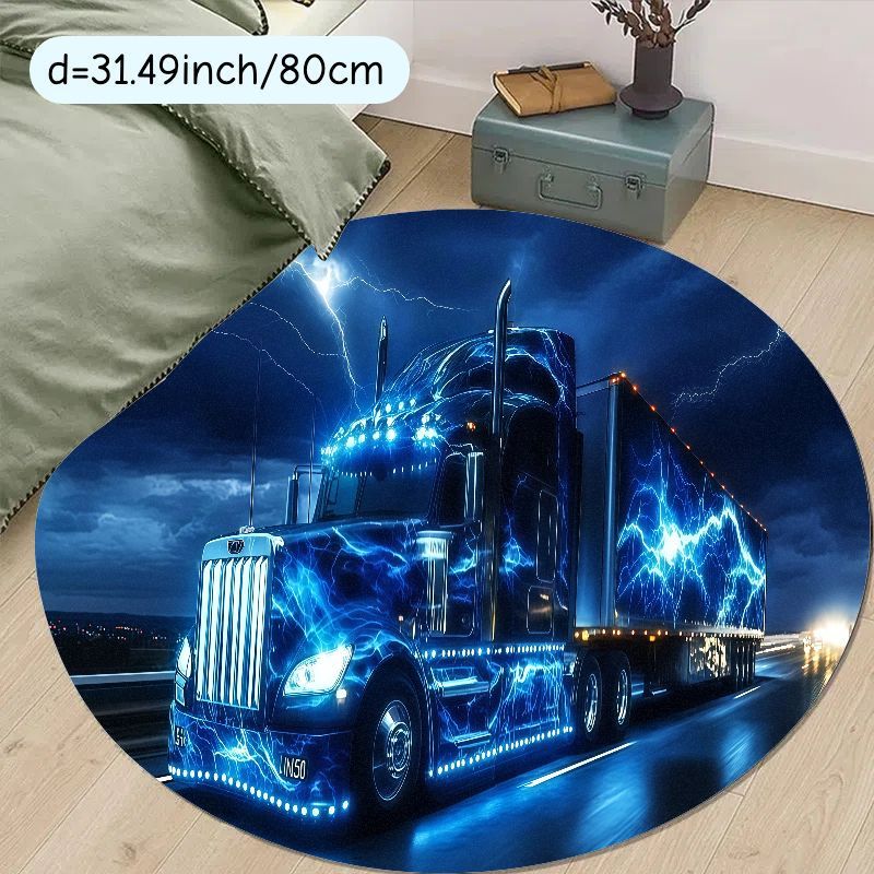 Electric truck night rug flann – Home Bathroom Scene recenzja i cena