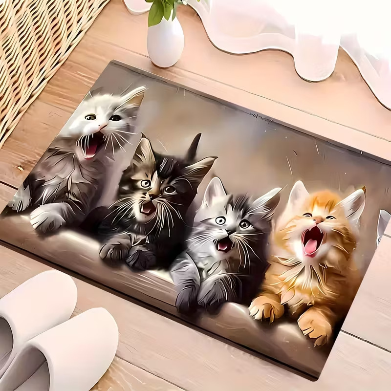 VIKAMA Sleeping Tiger Spotted  – Home Bathroom Carpet recenzja i cena