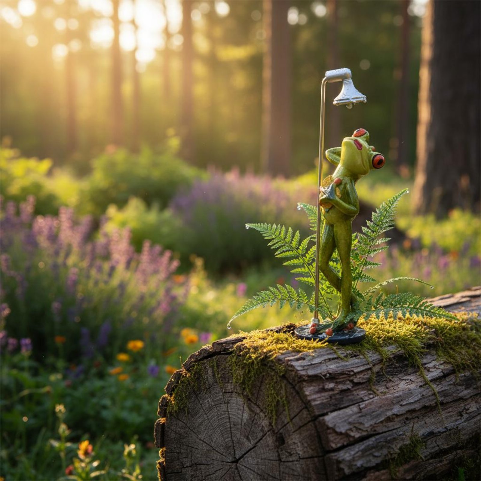 Showering Frog Figurine Novelt – Home Bath recenzja i cena