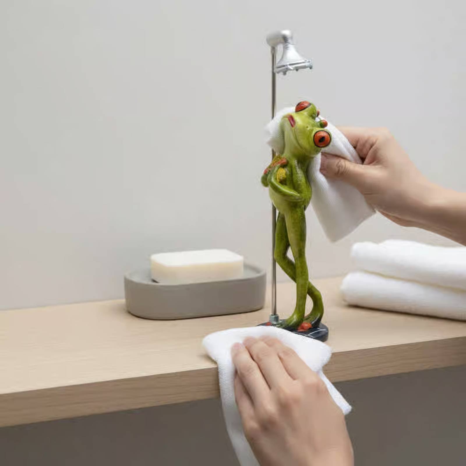 Showering Frog Figurine Novelt – Home Bath recenzja i cena