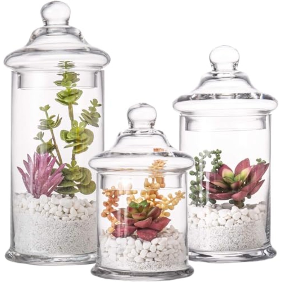 Glass Apothecary Jars with Lid – Bath Salts Jar recenzja i cena