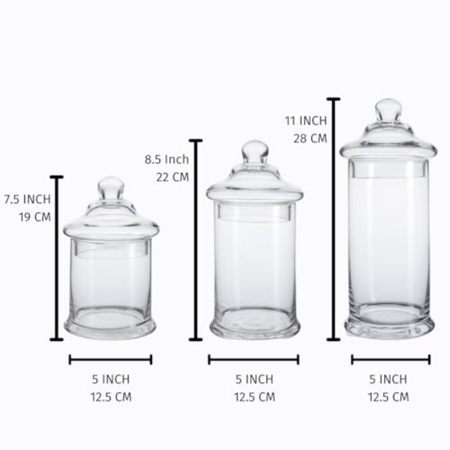 Glass Apothecary Jars with Lid – Bath Salts Jar recenzja i cena