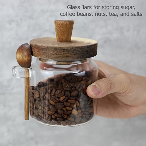 EIKS 18oz Glass Jars with Wood – Bath Salts Jar recenzja i cena