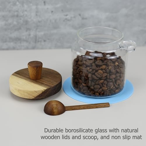 EIKS 18oz Glass Jars with Wood – Bath Salts Jar recenzja i cena