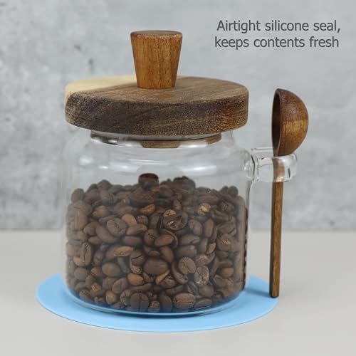 EIKS 18oz Glass Jars with Wood – Bath Salts Jar recenzja i cena