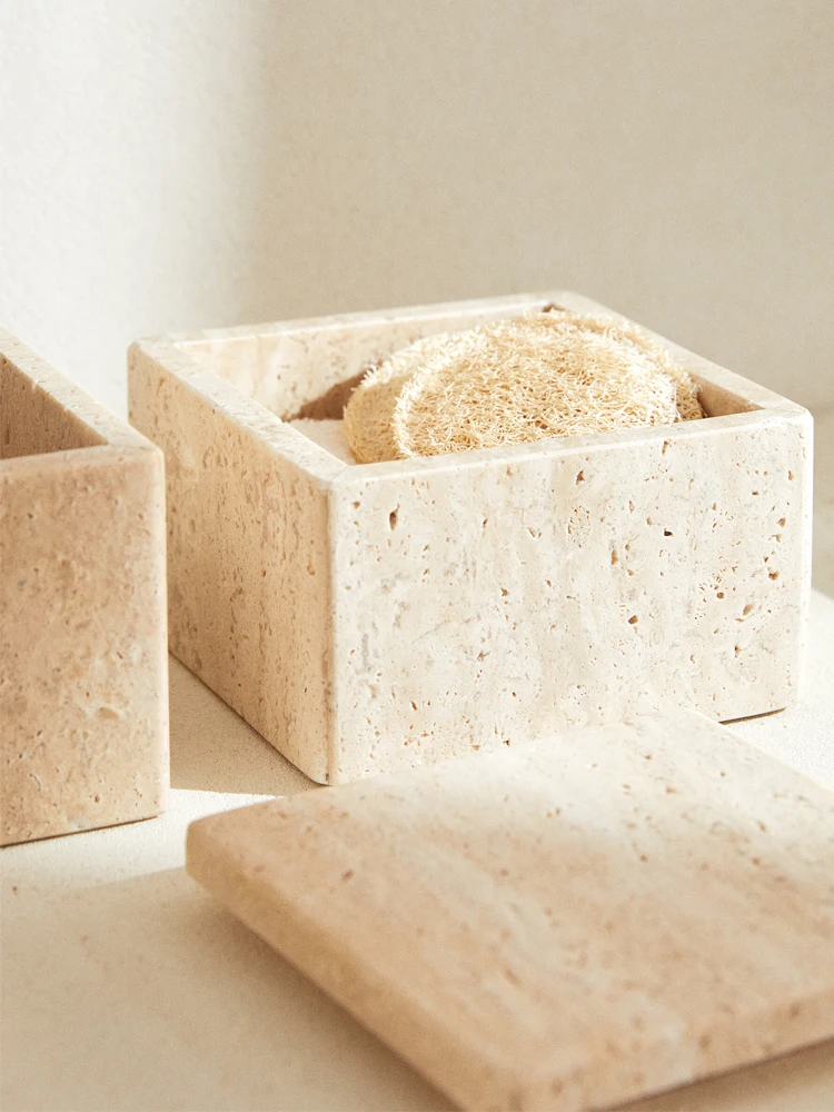 Travertine Storage Container f – Bath Salts Jar recenzja i cena