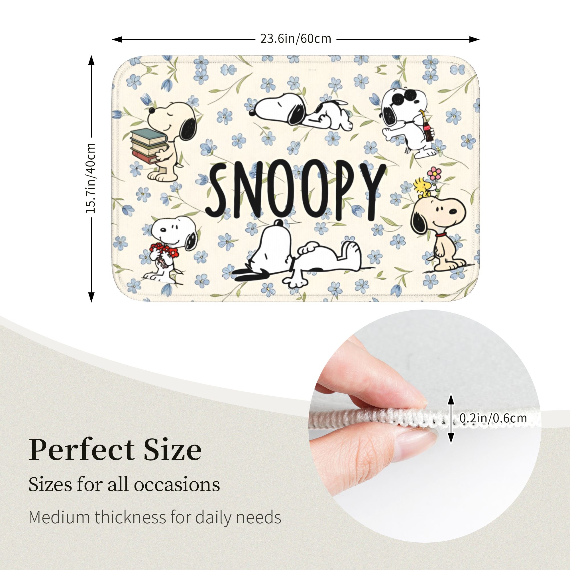 Custom Cute Cartoon S-Snoopys  – Home Bathroom Mats recenzja i cena