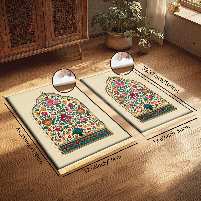 VIKAMA Arabic Floral Muslim Pr – Home Bathroom Carpet recenzja i cena