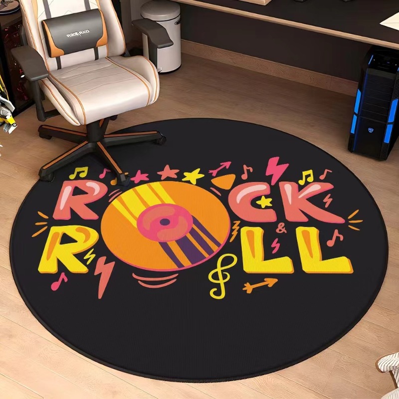 Rock and Roll Theme Round Carp – Home Toilet Bathroom Design recenzja i cena