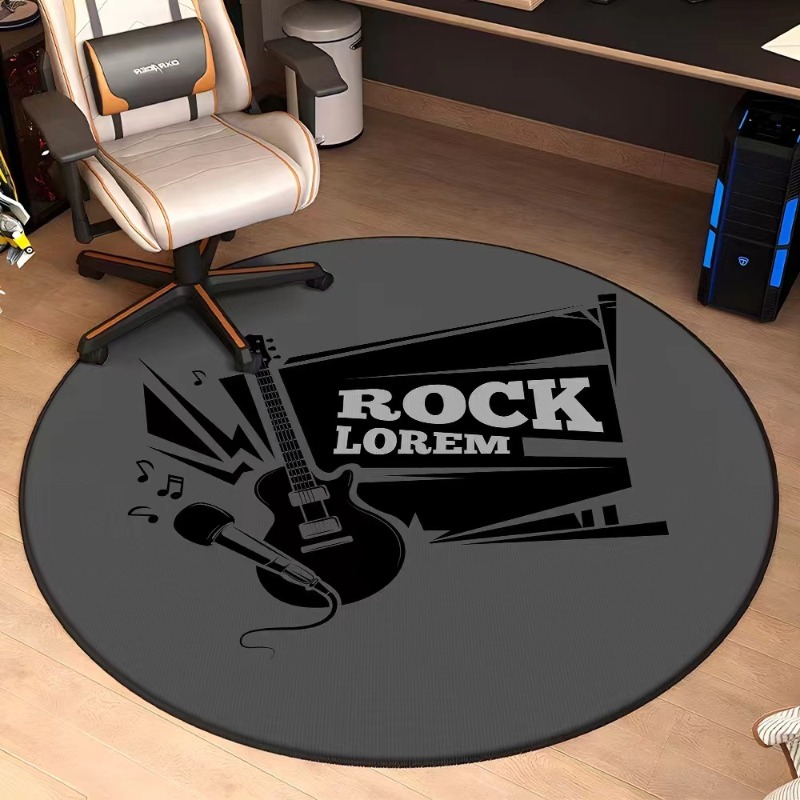 Rock and Roll Theme Round Carp – Home Toilet Bathroom Design recenzja i cena