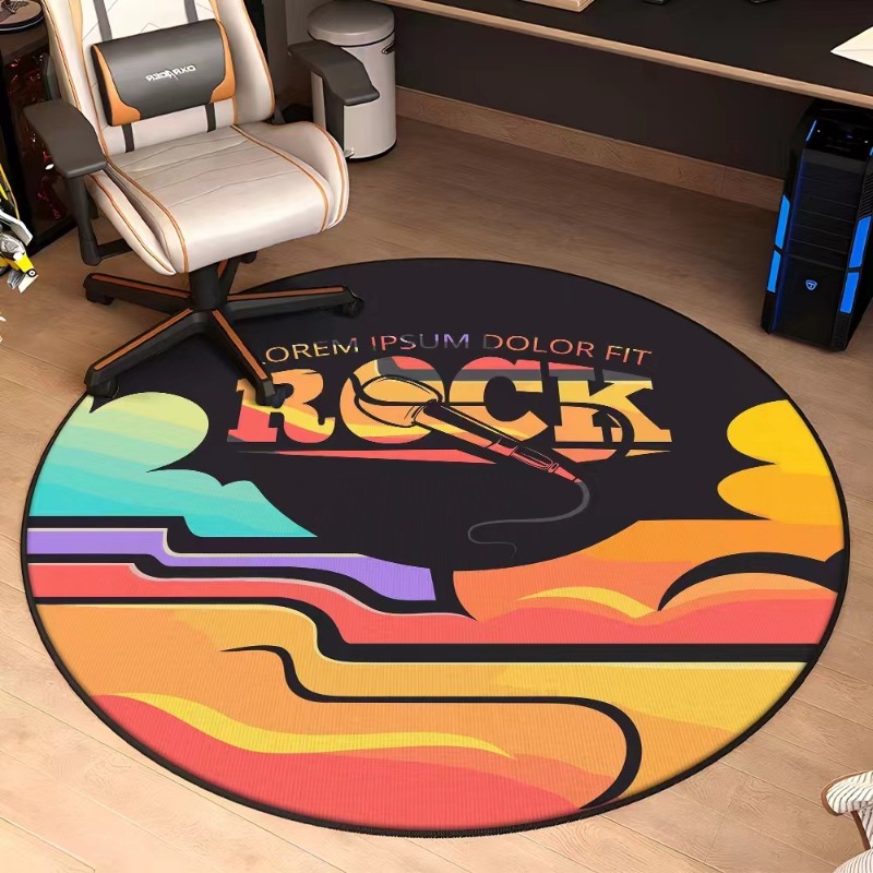 Rock and Roll Theme Round Carp – Home Toilet Bathroom Design recenzja i cena
