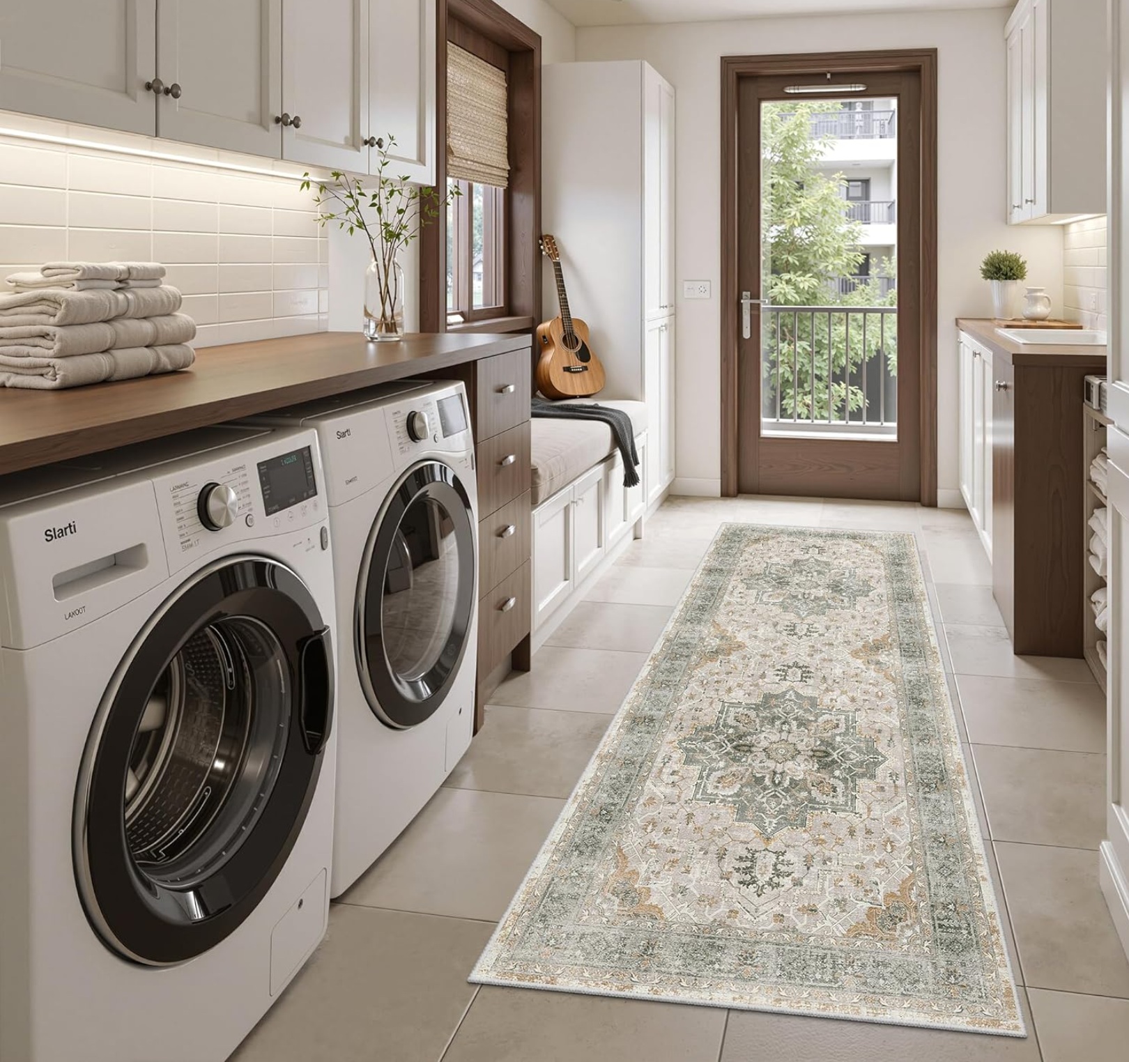 Multi-scene Long Runner Rug No – Home Bathroom Scene recenzja i cena