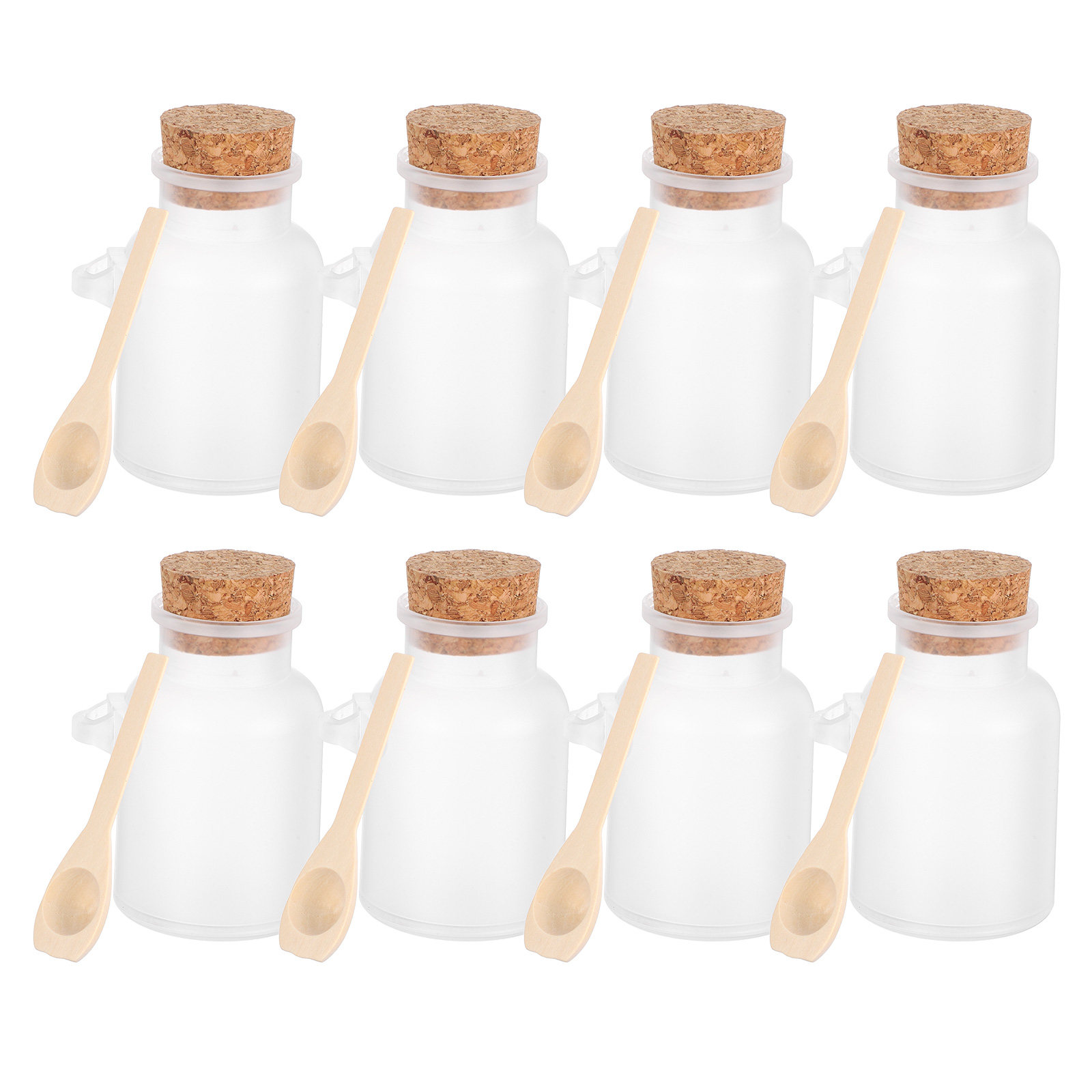 8Pcs Frosted Plastic Bath Salt – Bath Salts Jar recenzja i cena