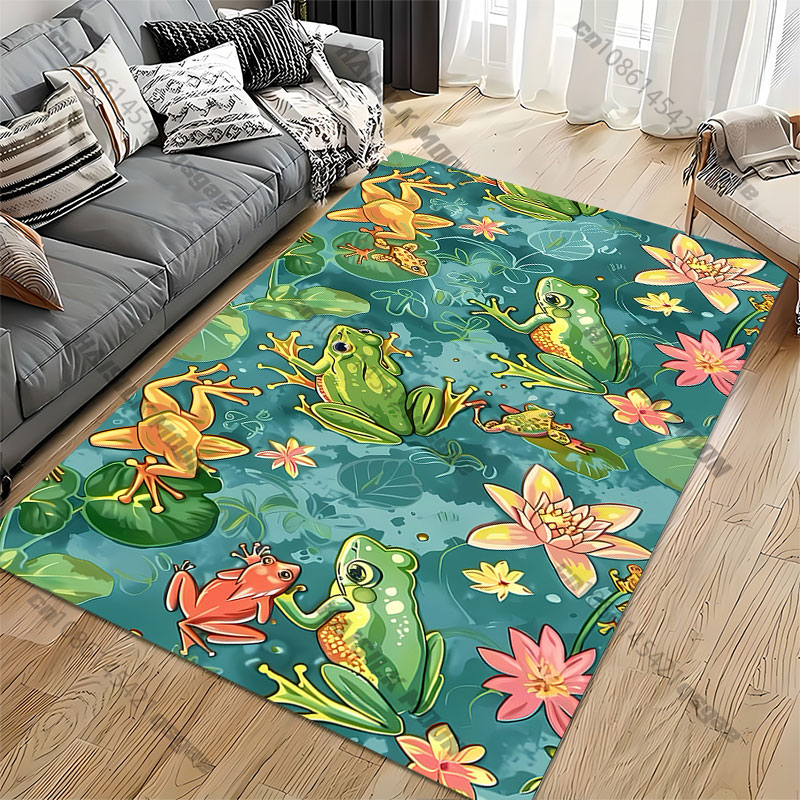 Frogs flowers nature vibrant d – Home Toilet Bathroom Design recenzja i cena