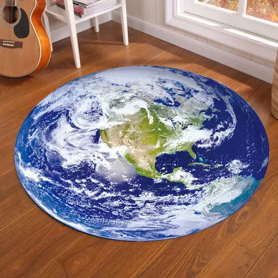 Galaxy Earth Moon Round Carpet – Home Bathroom Carpet recenzja i cena