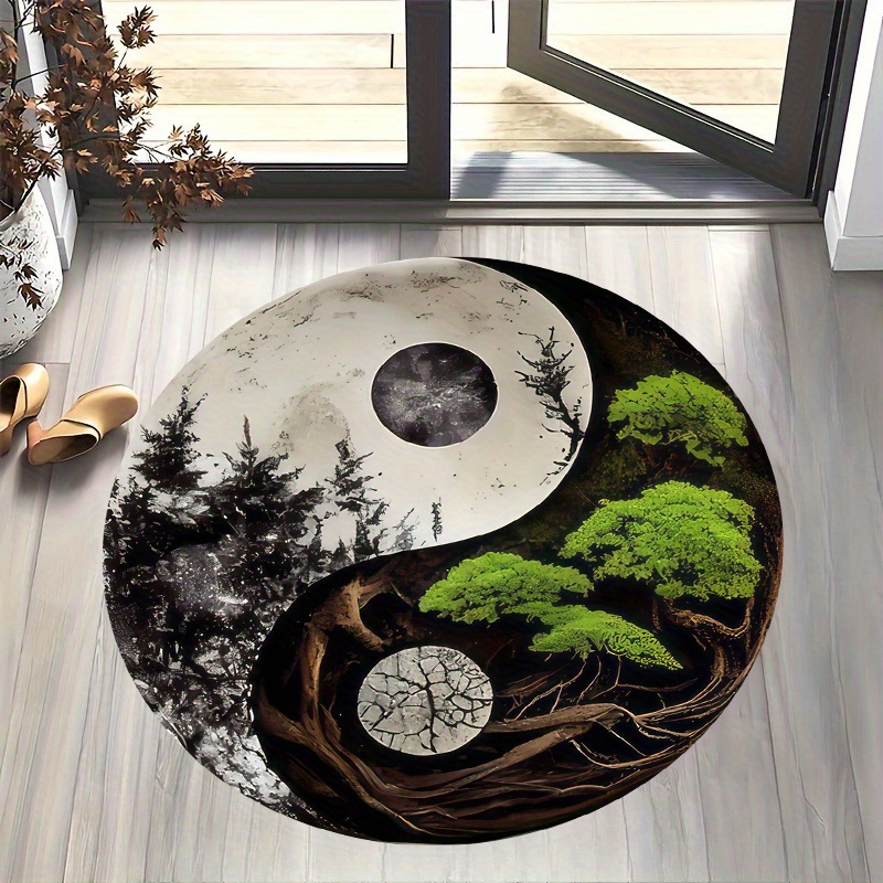 1pc Taiji-Style Night Scene Ro – Home Bathroom Scene recenzja i cena