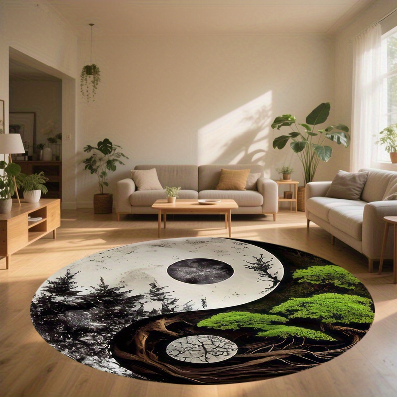 1pc Taiji-Style Night Scene Ro – Home Bathroom Scene recenzja i cena
