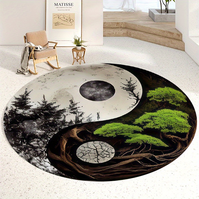 1pc Taiji-Style Night Scene Ro – Home Bathroom Scene recenzja i cena