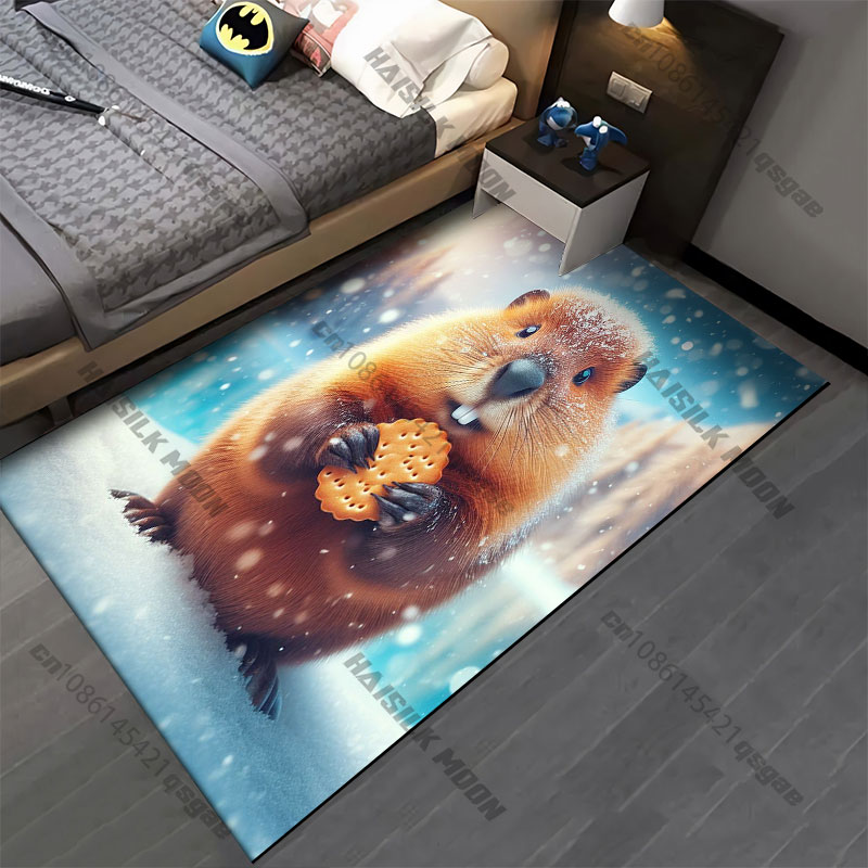 Winter scene animal snow backg – Home Bathroom Scene recenzja i cena