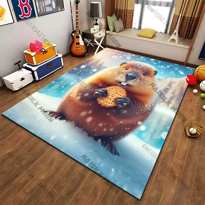 Winter scene animal snow backg – Home Bathroom Scene recenzja i cena