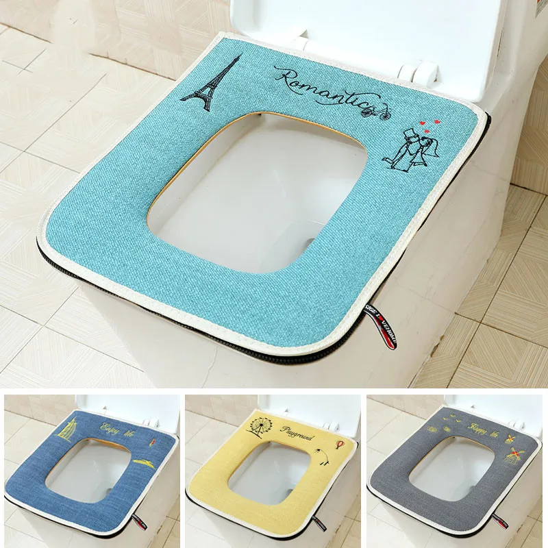 Square with Zipper Home Toilet – Home Bathroom Mats recenzja i cena